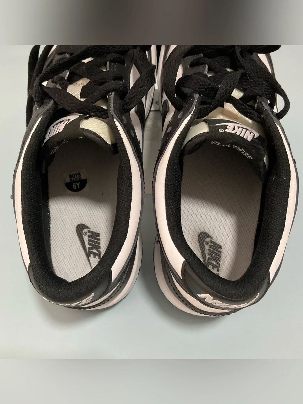 Nike Dunk Low GS Black White Panda Sneakers Size US 6Y